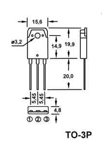 2SD1398 SI-N+D 1500V 5A 50W TO-3P