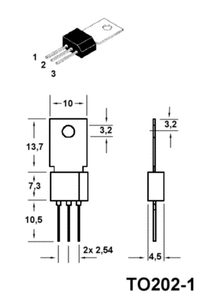 2SC2923RC SI-N 300V 0.1A 140MHz TO-202