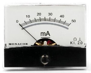 PM-2/50MA Drejespoleinstrument, 50mA