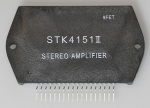 STK4151II Stereo POWER AMP 2x30W 27V 0,4% 18-pin