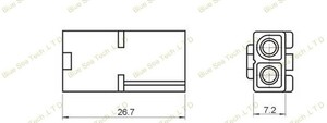 L6.2-2P MULTISTIK Tamiya stiksæt 6,2mm 2-POL